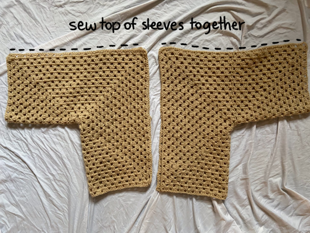 Finished Granny Hexagon Cardigan — free crochet pattern
