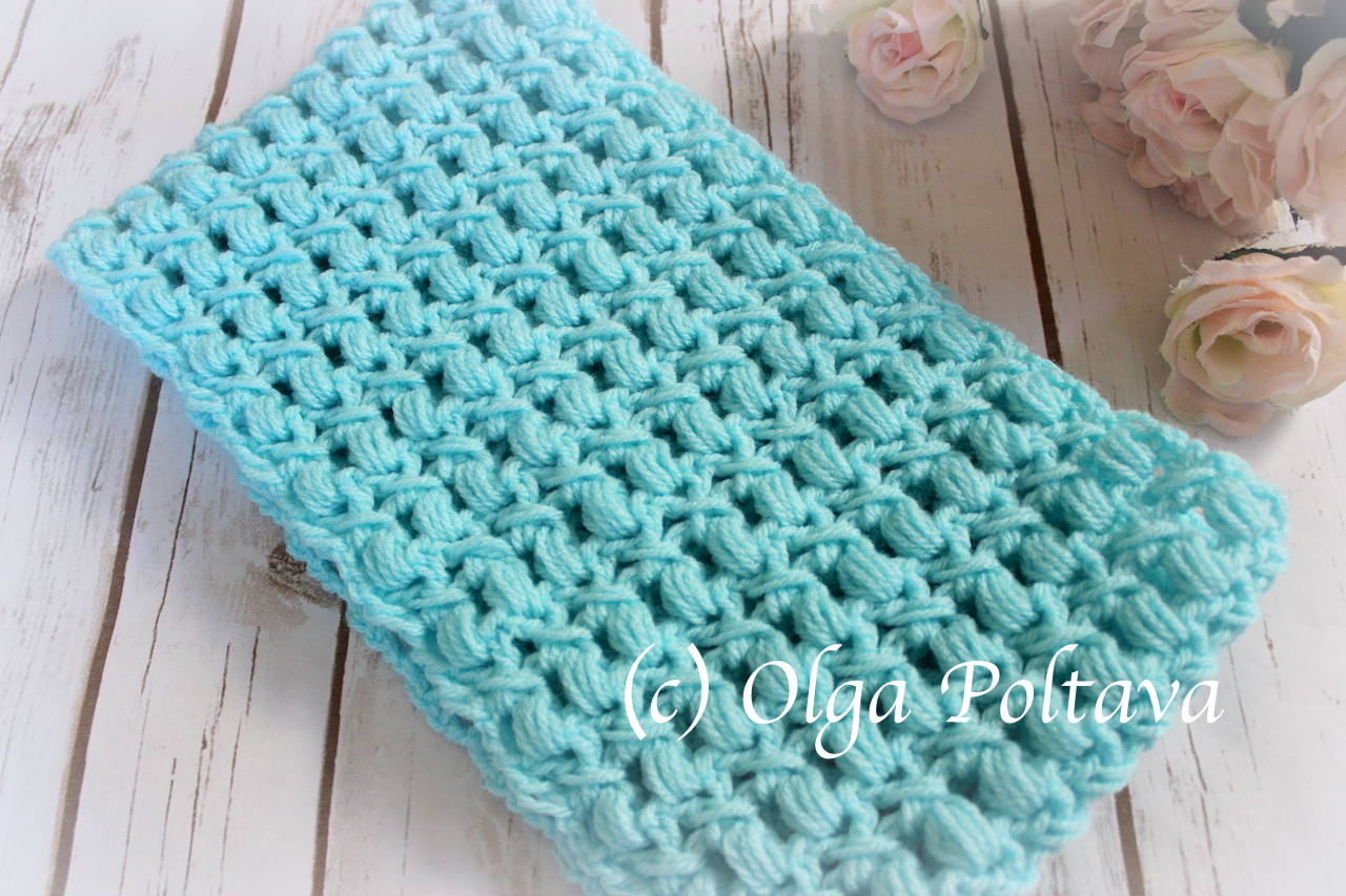 Finished V-Stitch Crochet Scarf — free crochet pattern