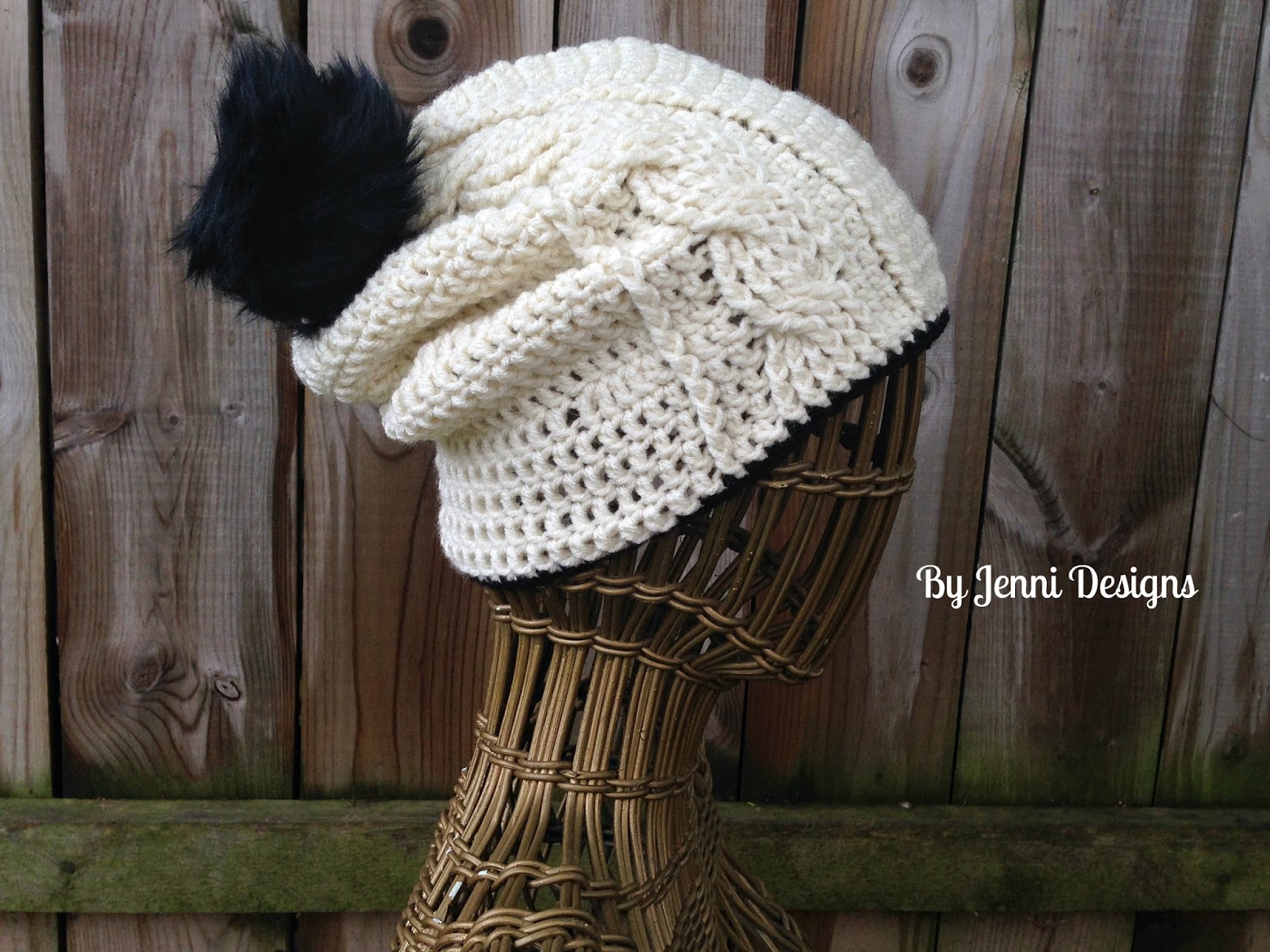 Finished Crochet Slouchy Hat — free crochet pattern