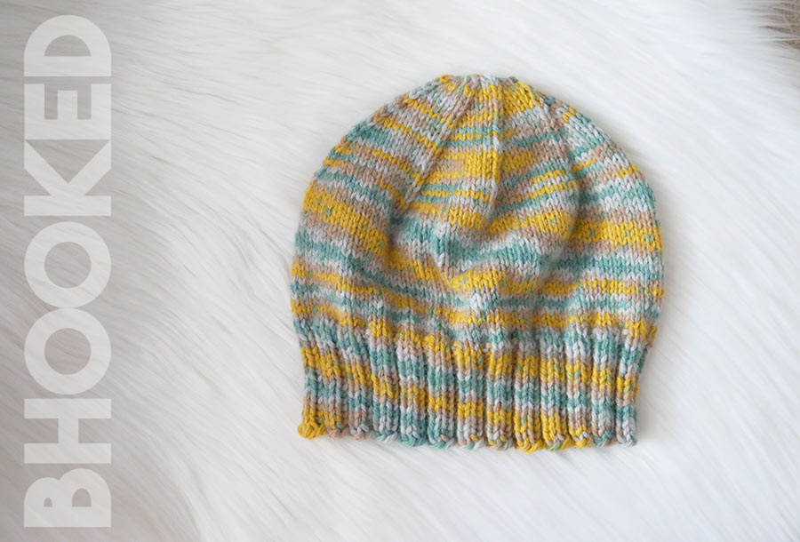 Finished Everyday DK Beanie — free knitting pattern