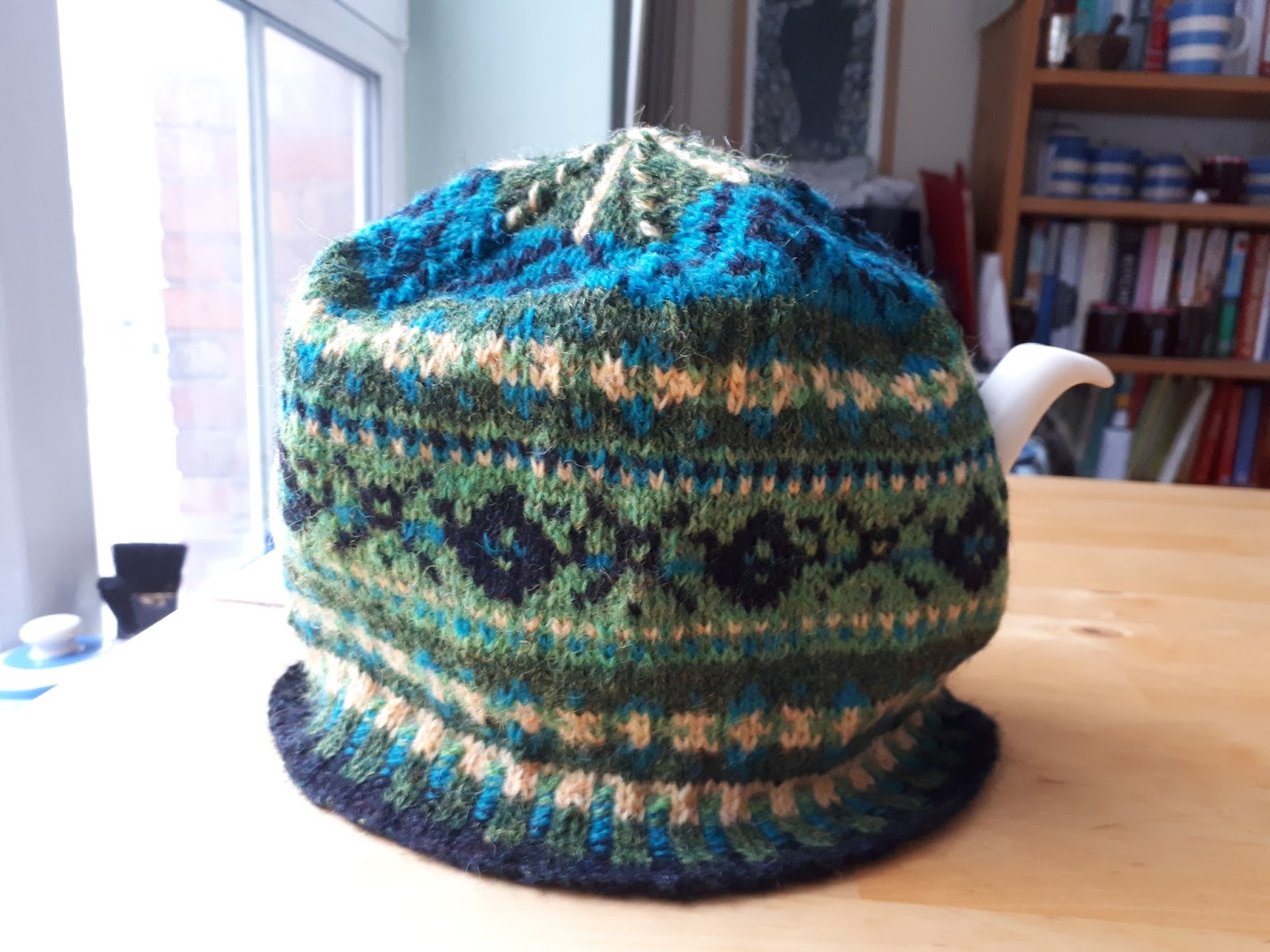 Finished Classic Tea Cosy — free knitting pattern